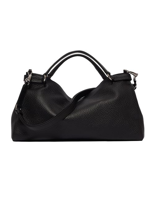 borsa virgo soft midi a mano in pelle martellata ORCIANI | B02253SOFTNERO