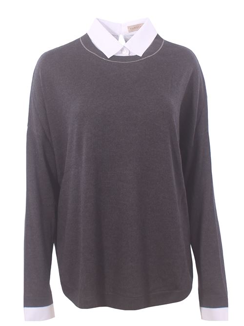 Girocollo camicia in seta e cashmere PUROTATTO | FW260702038350