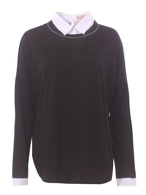 Girocollo camicia in seta e cashmere PUROTATTO | FW26070203876