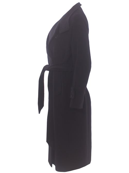 cappotto doppiopetto in lana con cintura TAGLIATORE | HENRIKAE30007UN1240