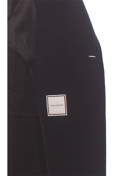 cappotto doppiopetto in lana con cintura TAGLIATORE | HENRIKAE30007UN1240
