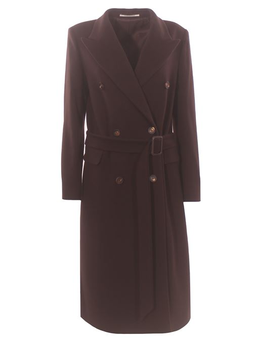 Cappotto doppiopetto in lana e cashmere con cintura TAGLIATORE | JOLE350001UEM940