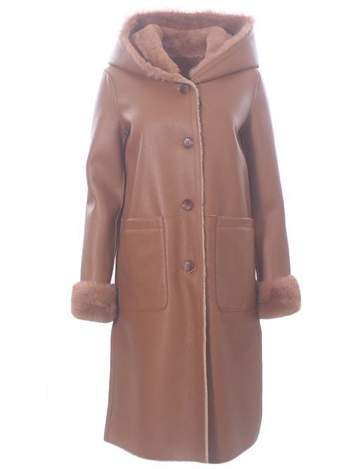 cappotto lungo reversibile ecopelle VLAB | FW5603337