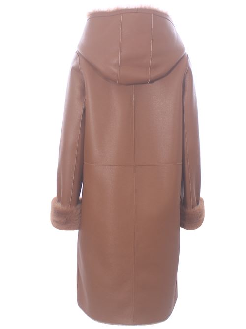 cappotto lungo reversibile ecopelle VLAB | FW5603337