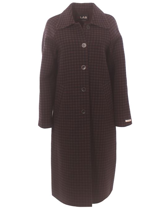 Cappotto lungo monopetto check VLAB | FW66251230