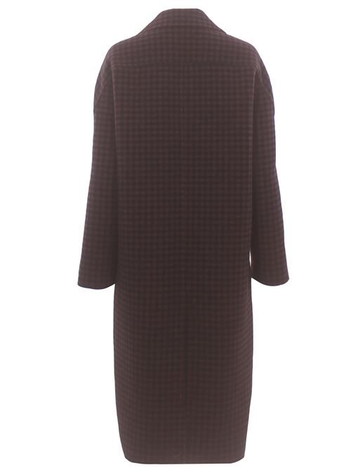Cappotto lungo monopetto check VLAB | FW66251230
