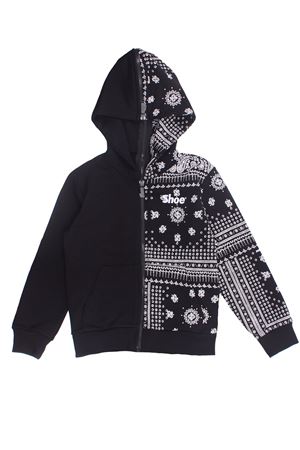 Felpa full zip con cappuccio SHOE | ZACKJ0403BIANCO-NERO