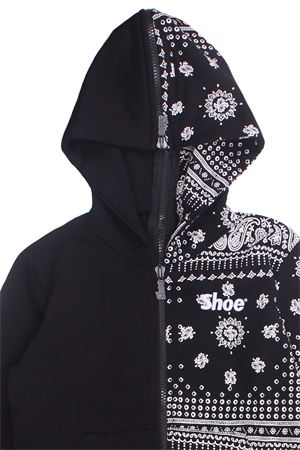 Felpa full zip con cappuccio SHOE | ZACKJ0403BIANCO-NERO
