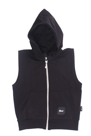 Felpa smanicata con cappuccio SHOE | ZYLJ2112NERO
