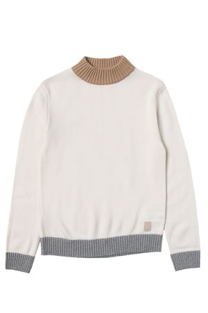 Girocollo bicolor in lana e cashmere ELEVENTY | 4R9000W0023101RG