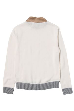 Girocollo bicolor in lana e cashmere ELEVENTY | 4R9000W0023101RG