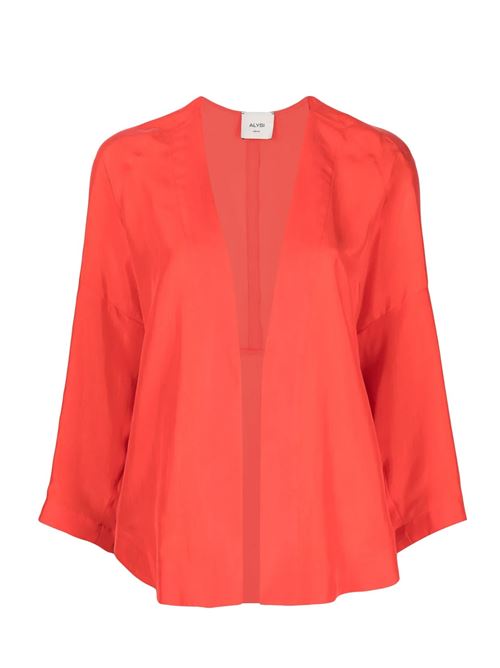 Giacca kimono in seta ALYSI | 103811P3049CORALLO