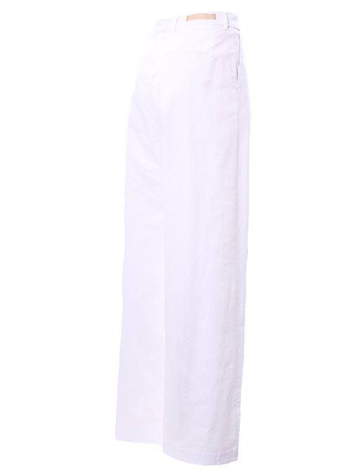 Pantalone in cotone vita alta BRIGLIA | WHITEGW323049000150