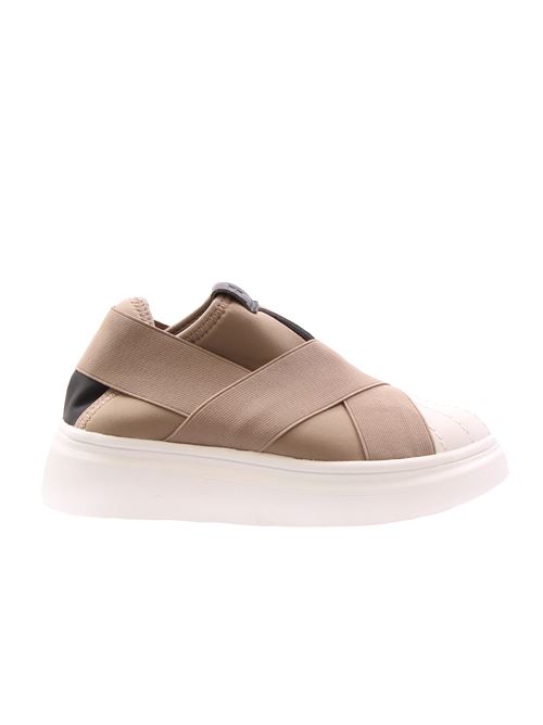 slip on bicolore in tela FESSURA | KID101/MATWHITE-LY