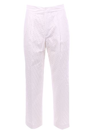 Pantalone in cotone perforato NUDE | 110357201