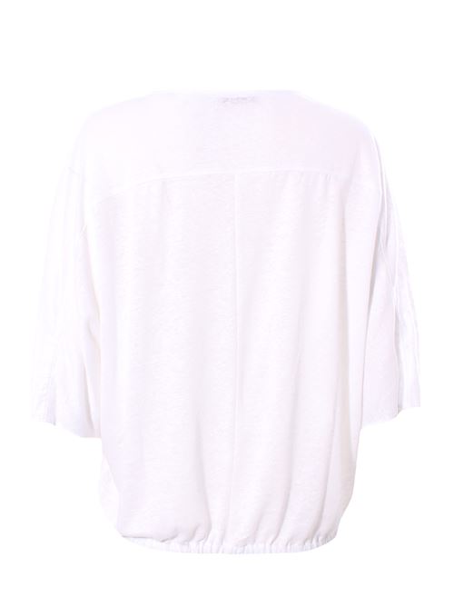 T-shirt in lino con elastico PUROTATTO | SS230191308001