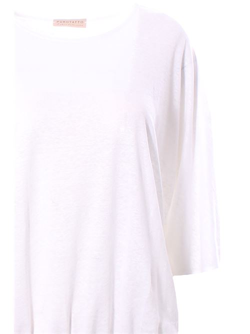 T-shirt in lino con elastico PUROTATTO | SS230191308001