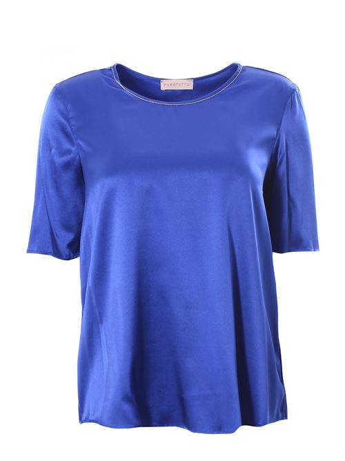 t-shirt in seta PUROTATTO | SS230281604398