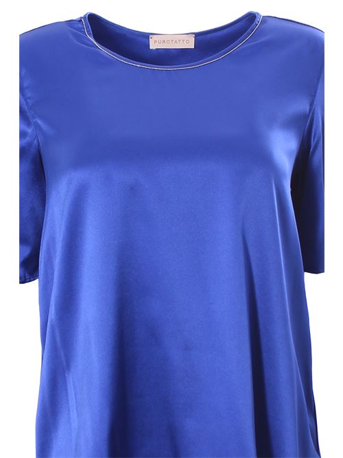 t-shirt in seta PUROTATTO | SS230281604398
