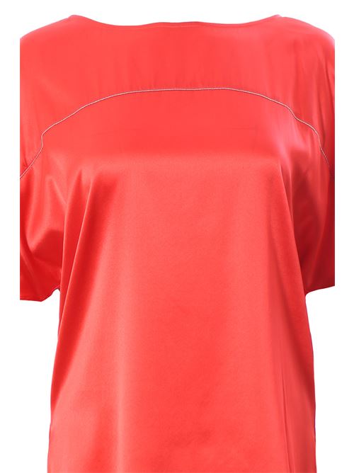 Blusa in seta con monile PUROTATTO | SS230281612119