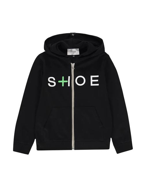 felpa full zip con cappuccio SHOE | ZANE2001-MBLACK