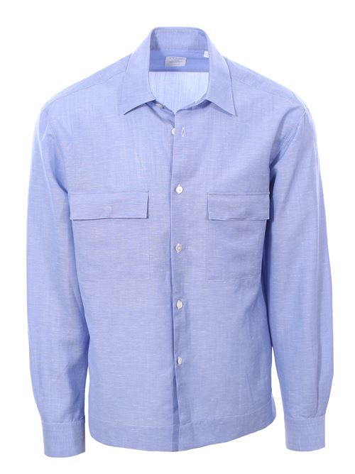 Camicia over in cotone e lino XACUS | 41104ML11003