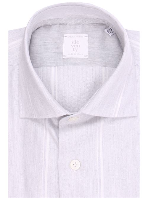 camicia a righe in flanella di cotone e lyocell ELEVENTY | J75CAMH03TES0J10313