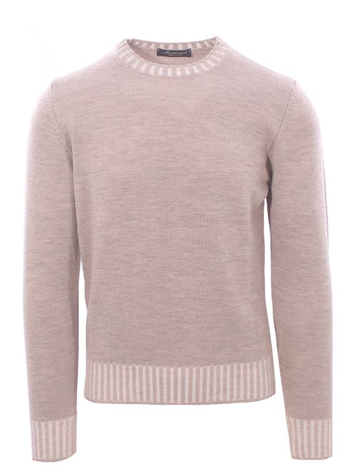 girocollo bordi vanisè in lana merino MONTEVERDI | 7122209