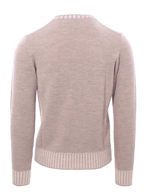 girocollo bordi vanisè in lana merino MONTEVERDI | 7122209