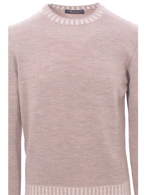 girocollo bordi vanisè in lana merino MONTEVERDI | 7122209