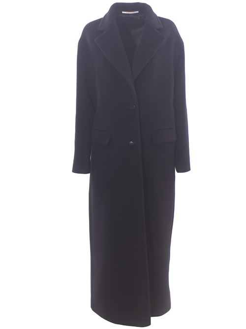 Cappotto lungo monopetto in lana e angora TAGLIATORE | CARINED70015UN1389