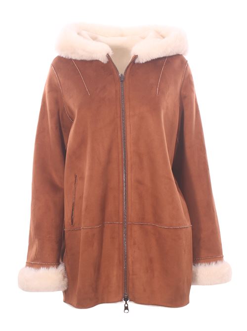 Giubbino reversibile effetto montone con cappuccio VLAB | FW4683534