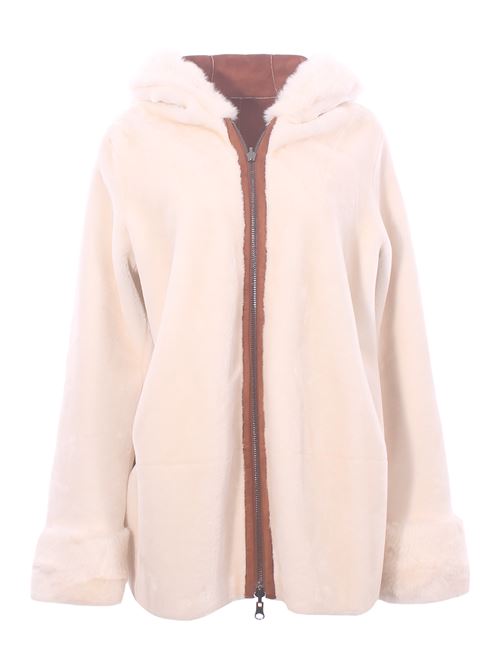 Giubbino reversibile effetto montone con cappuccio VLAB | FW4683534