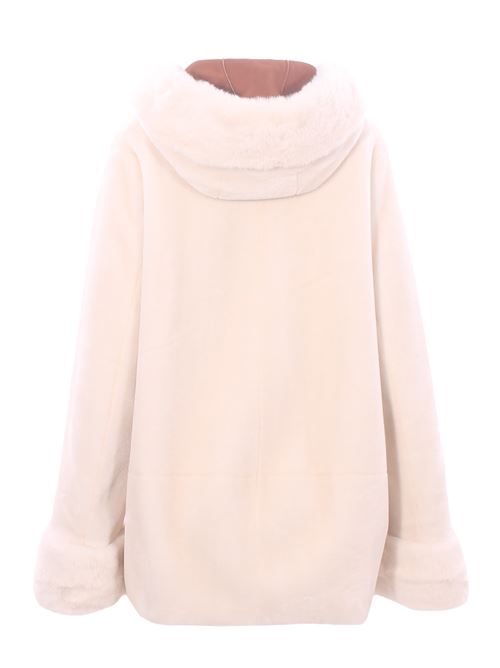 Giubbino reversibile effetto montone con cappuccio VLAB | FW4683534
