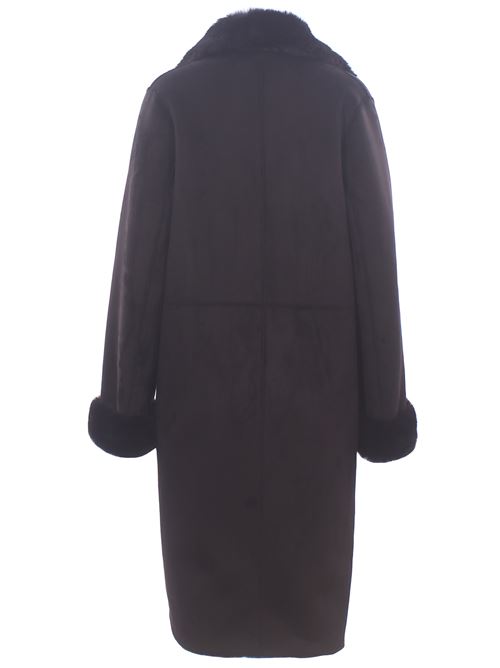 cappotto lungo effetto montone VLAB | FW468361