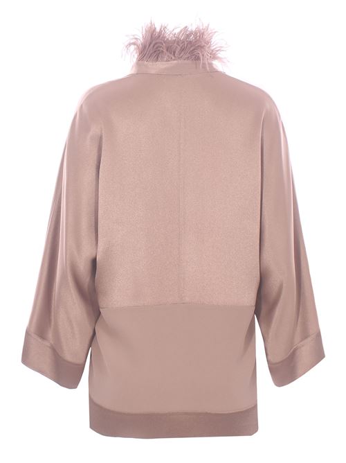 Blusa in seta con piume ANTONELLI | CORINTON1715T794C225