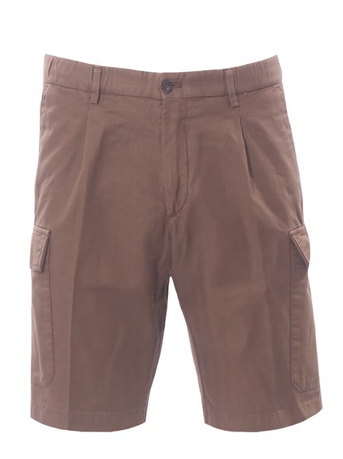 shorts cargo in cotone e lino spinato BRIGLIA | NEWPORT-540586