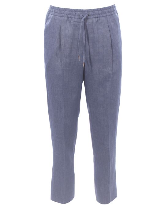Pantalone jogging in lino fiammato BRIGLIA | WIMBLEDONW32511800061