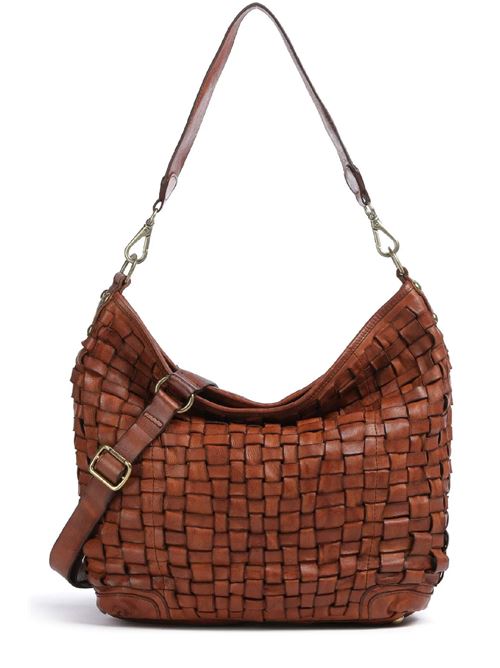 Borsa shopping edera in pelle di vacchetta intrecciata CAMPOMAGGI | C032772NDX2273C1502
