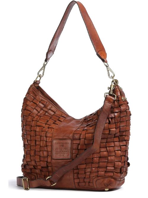 Borsa shopping edera in pelle di vacchetta intrecciata CAMPOMAGGI | C032772NDX2273C1502