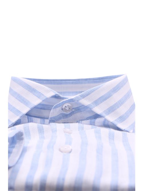 camicia in lino a righe DETWELVE | TW-307FORMENTERA-ST6106