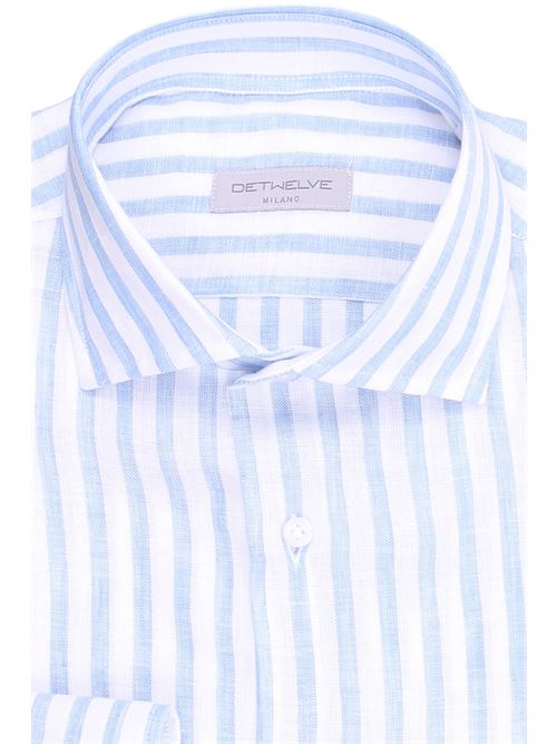 camicia in lino a righe DETWELVE | TW-307FORMENTERA-ST6106