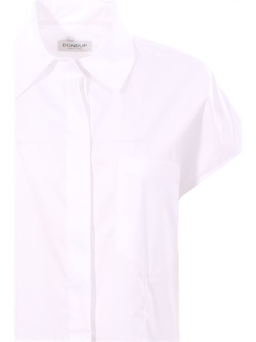 Camicia corta in cotone con ricami DONDUP | DC398DDPF0010RXXXW000