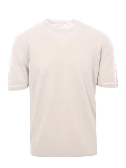 maglia effetto doppio capo in lino ELEVENTY | K76MAGK63-MAG0K02907-01