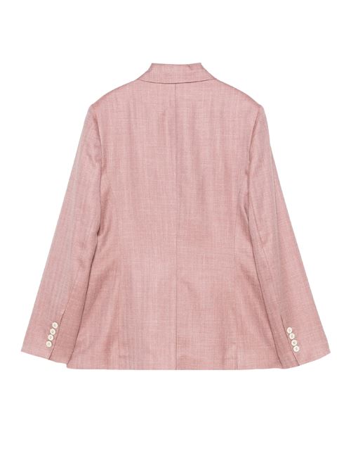 giacca lunga in lana seta e lino softime loropiana ELEVENTY | K85GIAF02TES0K066161