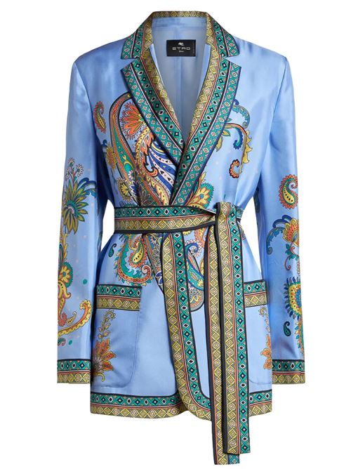 Giacca vestaglia in twill di seta ETRO | WRCA0017AK778X0885