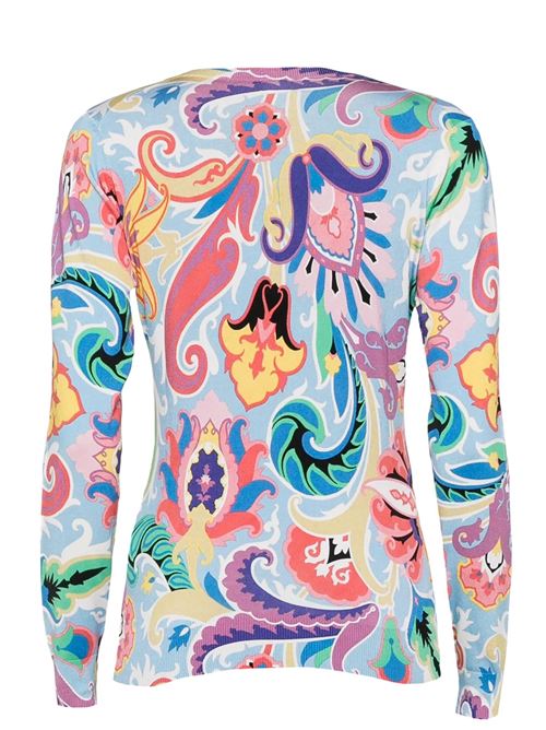 Collo a v con stampa floreale ETRO | WRKE0024AV560X0887