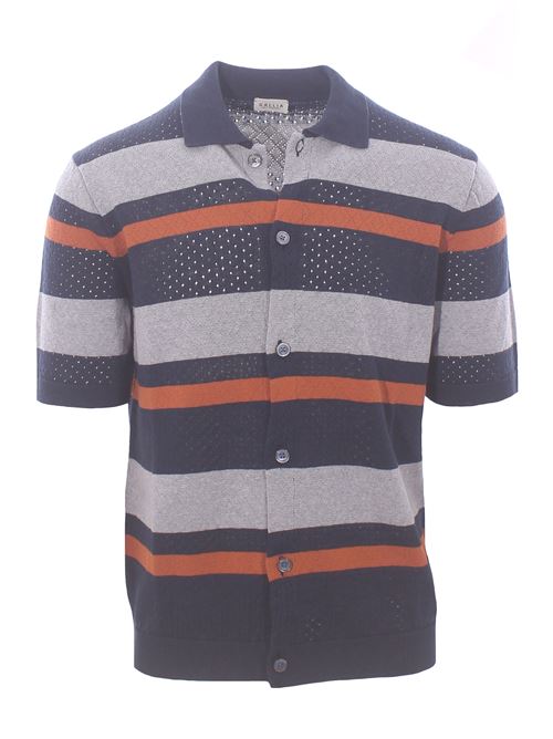 polo camicia traforo riga orizzontale GALLIA | 617BERGMAN27