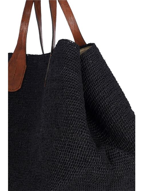 Borsa a mano in rafia IBELIV | RIOBLACK