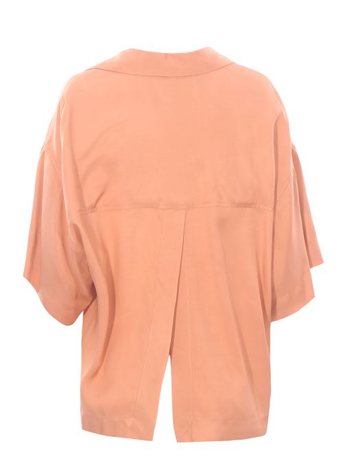 Blusa polo in viscosa  NUDE | 1103E2525119